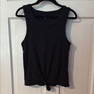 Madewell Women's Black Audio Knot Front Tank Size Small